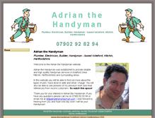Tablet Screenshot of adrianthehandyman.com